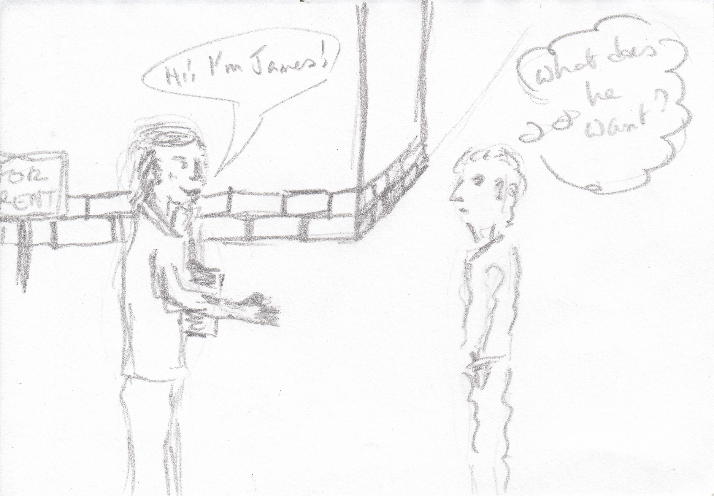 the real estate agent story illustration
